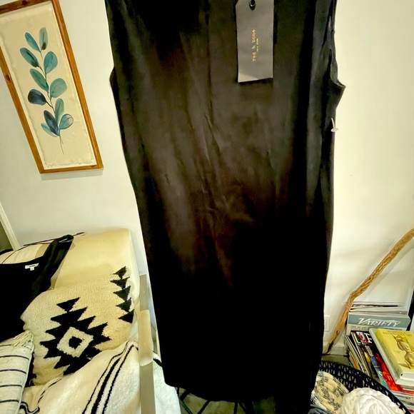 RAG & BONE Silk Black Sporty dress Zip back NWT - Picture 8 of 8
